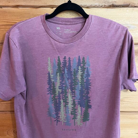 10 Tree Mens Spruced Up Classic T-Shirt Small - Picture 4 of 5